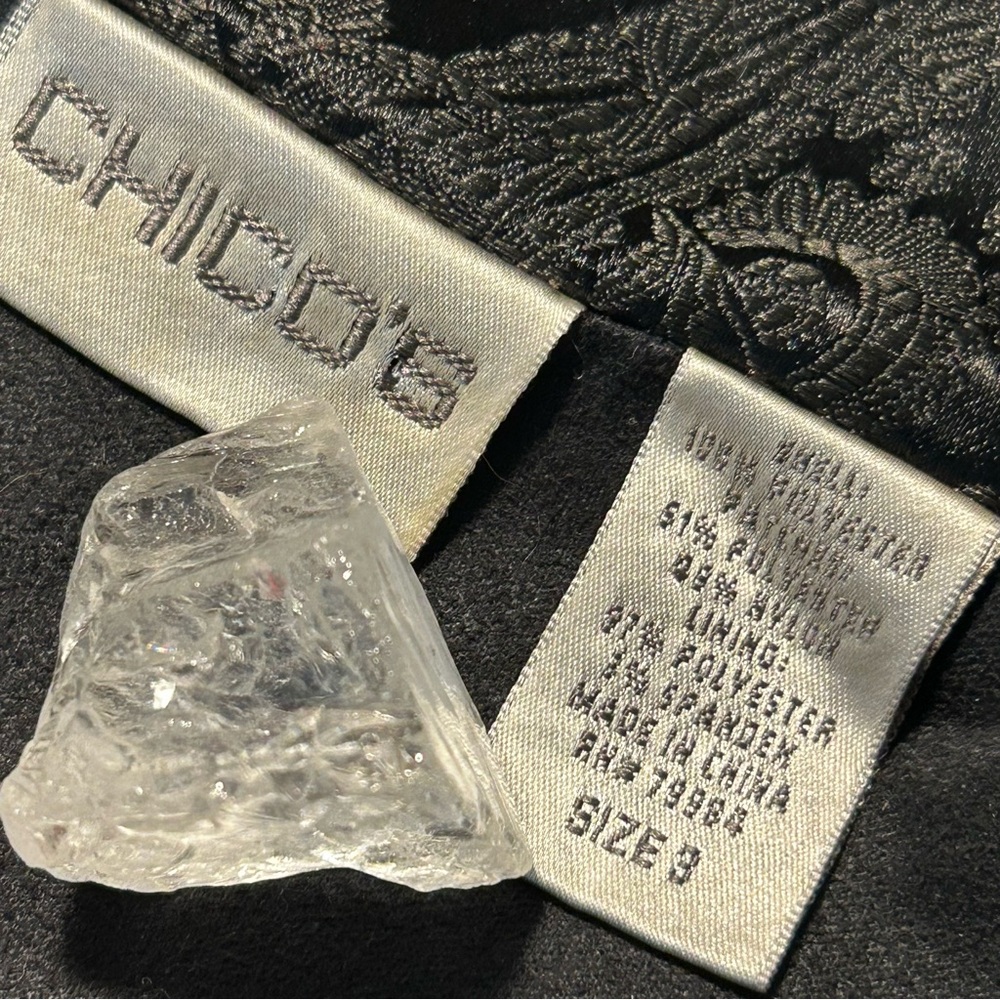 Vtg Chicos Asian Patchwork Jacket Red Brocade Man… - image 15